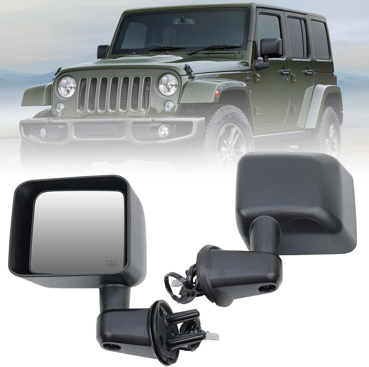 Espejo conductor izquierdo Jeep Wrangler JK con calefacción