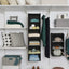 Organiz. colgante 6 estantes para dormitorio negro