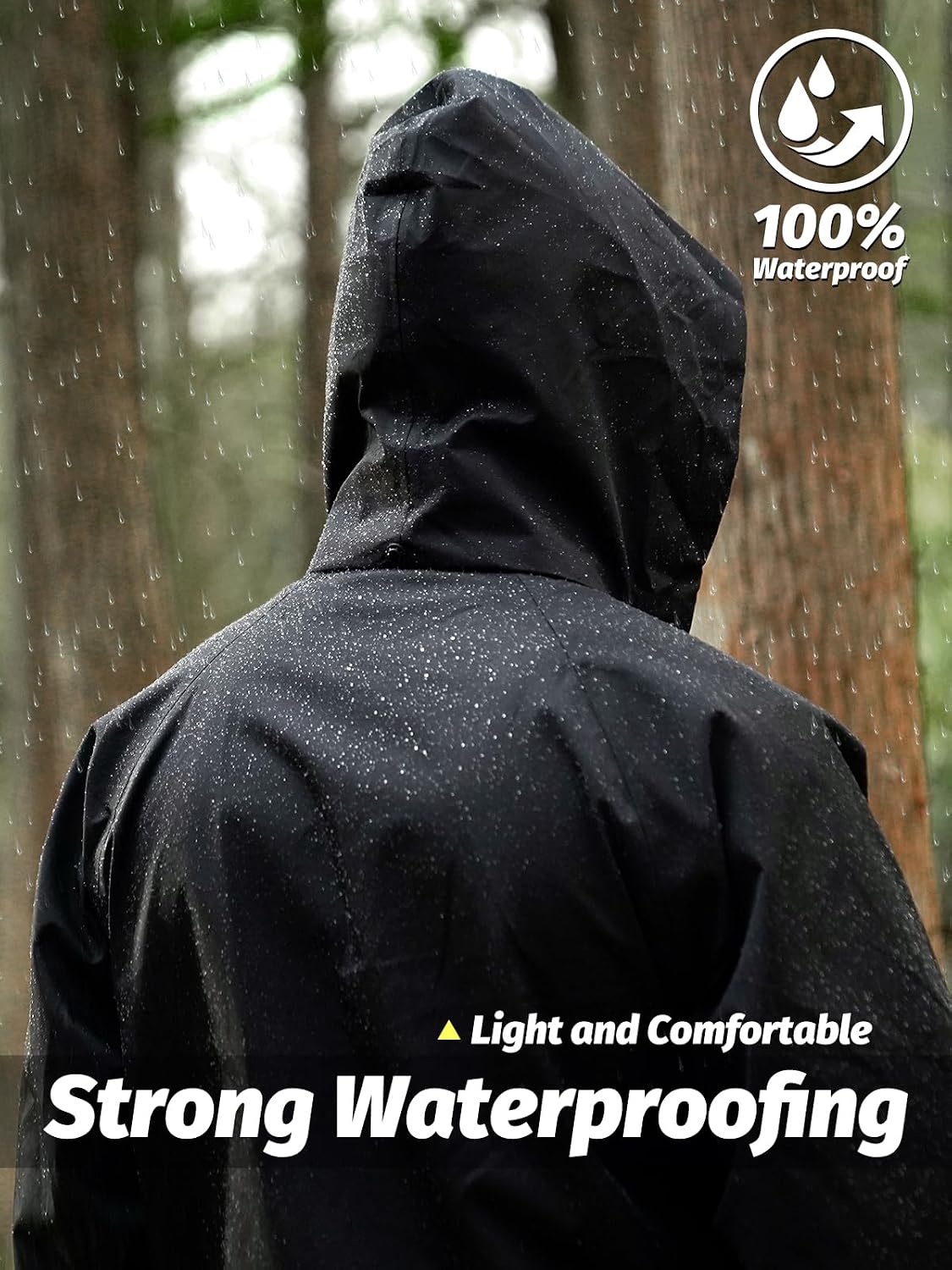 Traje lluvia impermeable para hombre 2 pzas transpirable