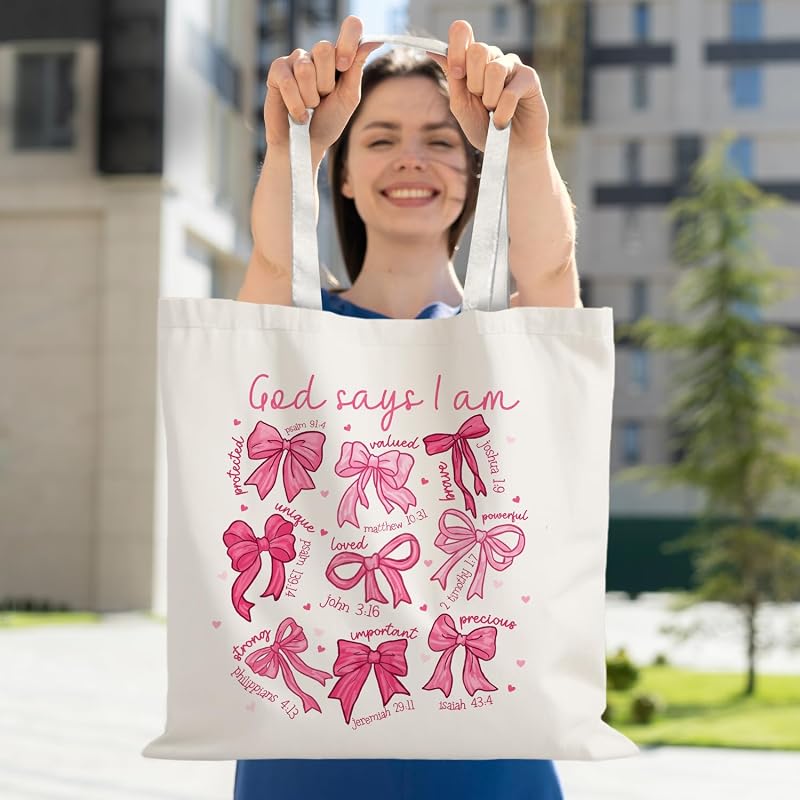 Bolsas lona mujer regalos cristianos inspiradores
