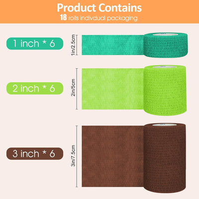 18 Pzas Cinta Autoadhesiva para Heridas Colorida