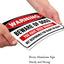 Letrero Beware of Dog aluminio 10x7" 2 Uds