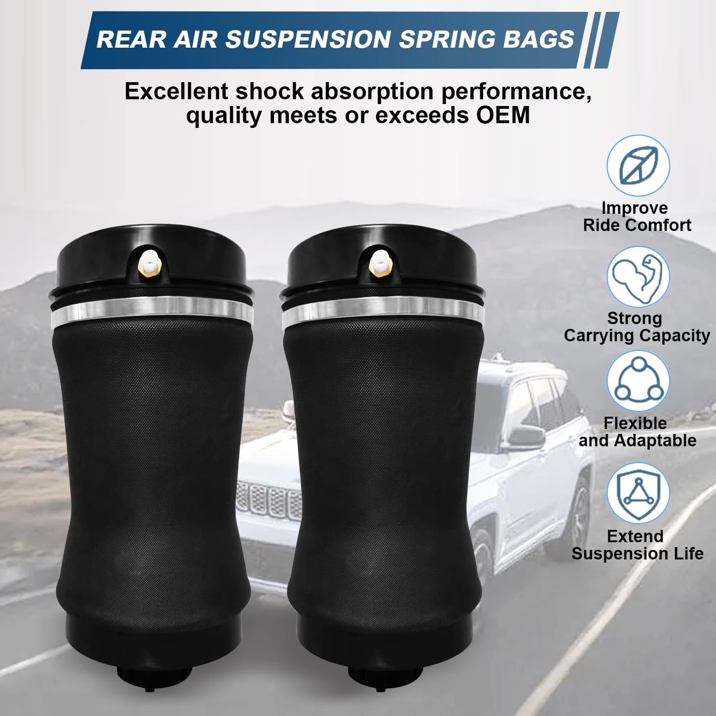 Bolsa resorte suspensión aire trasera Jeep Grand Cherokee