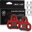 Pedales bicicleta carretera clip nailon carbono 9/16"