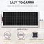Panel solar flexible fibra vidrio 100W 12V para caravana