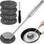Set 6 cepillos acero inox para hierro fundido