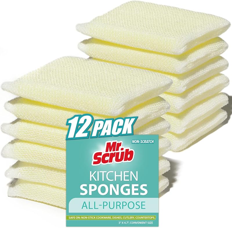 Esponjas multiusos antiarañazos para cocina baño 12 pzas