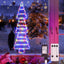Luces LED escalera Navidad 4.6" control remoto IP65 8 modos