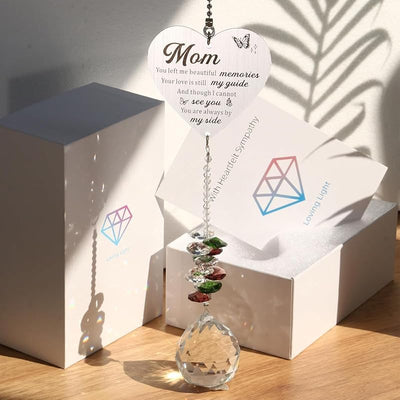Atrapasoles cristal conmemorativo mamá en el cielo
