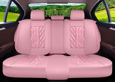 Set 5 fundas asiento coche comp con airbag rosa
