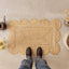 Alfombra Yute 2x3ft Trenzada Volados Boho para Hogar