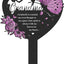 Estaca mariposa tumba corazón negro decoración