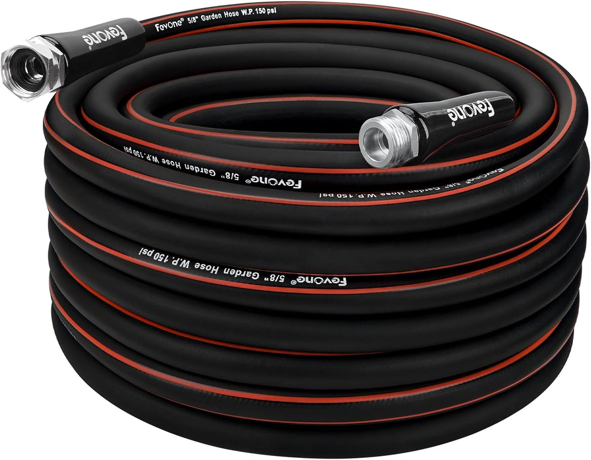 Manguera jardín 100ft 5/8pulg flexibilidad clima negro