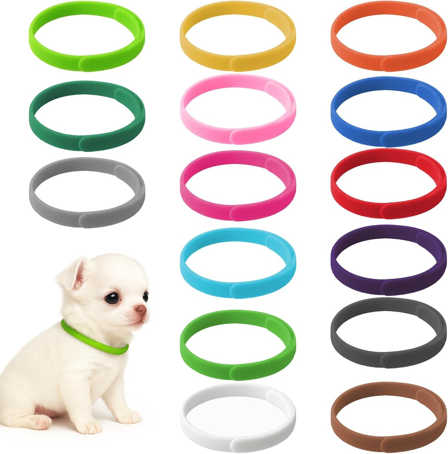 30 Collares Parto Cachorros Ajustables S/M Colores Surtidos
