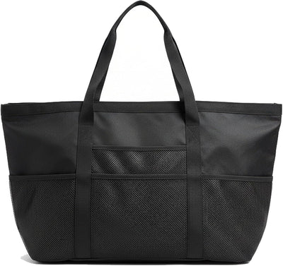Bolsa playa grande con bolsillo impermeable para mujer