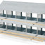 Caja anidación pollos acero galvanizado 2 niveles 50-60