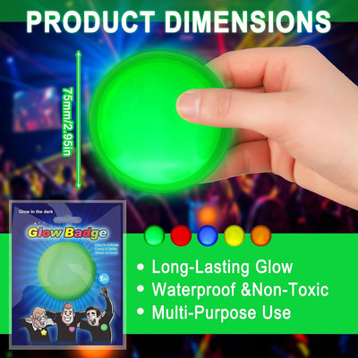20 Marcadores Luz Química Autoadhesivos Impermeables 6-8h