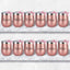 12 Pzas Vaso Vino Acero Inox Doble Pared 12oz Oro Rosa