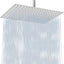 Cabezal ducha lluvia acero inox 16x12pulg cromado