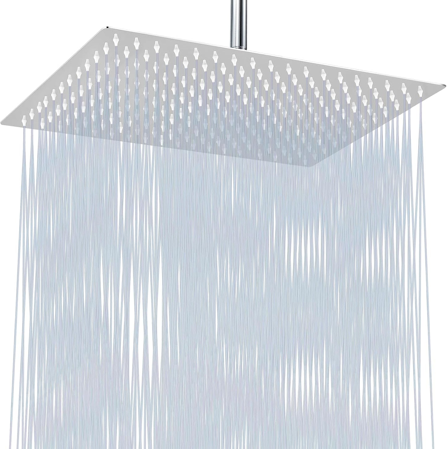 Cabezal ducha lluvia acero inox 16x12pulg cromado