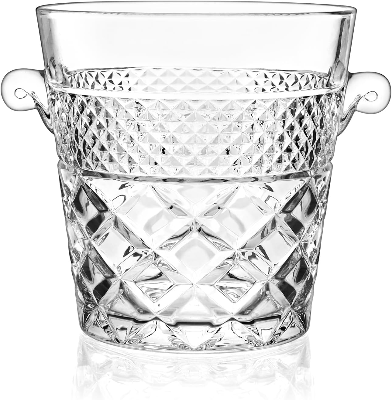Cubo hielo vidrio 2L para vino champán fiestas