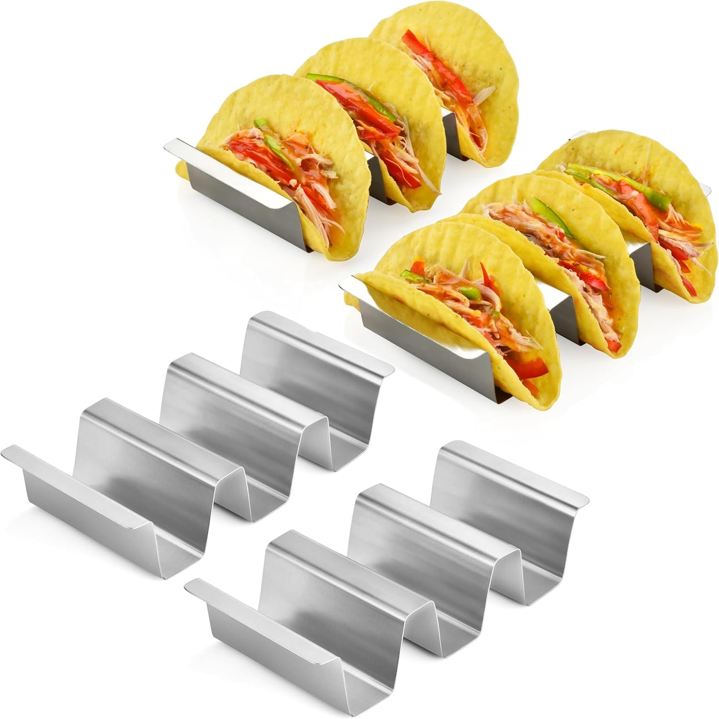 Set 12 soportes tacos acero inox lavavajillas tacos nocturnos