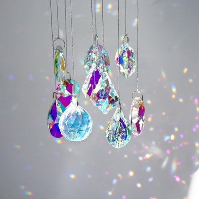10 Pzas Atrapasol Cristal Colgante para Decoración