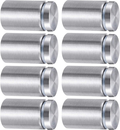 Soportes pared acero inox clavos acrílicos 1x1-5/8pulg