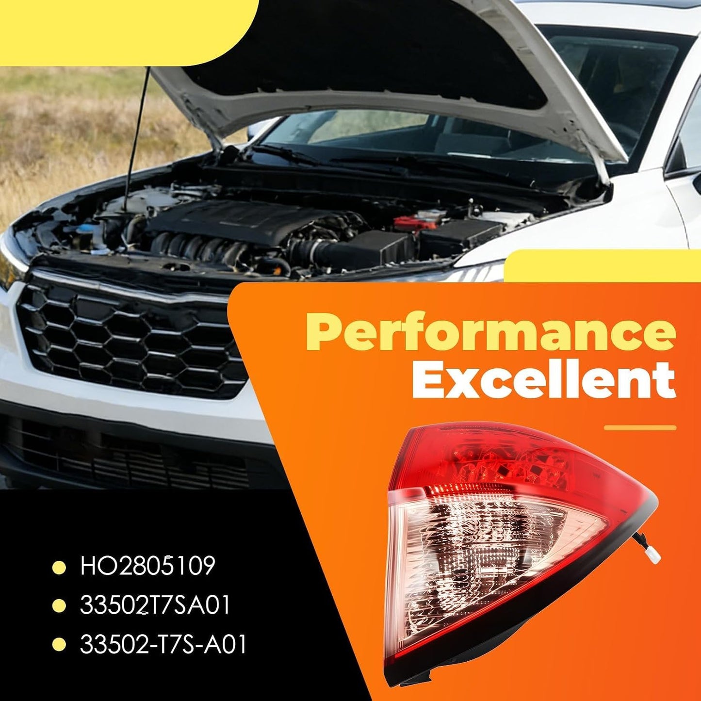Luz trasera exterior roja derecha comp HRV