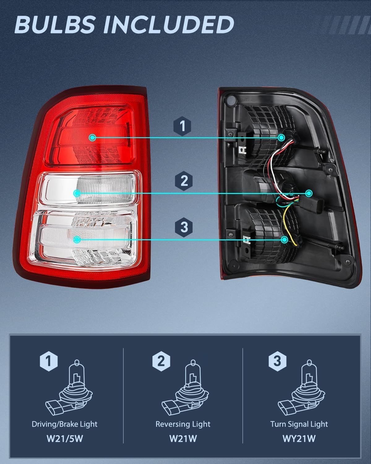 Conjunto luz trasera comp Dodge Ram conductor