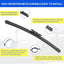 Set limpiaparabrisas 28pulg con trasero 12pulg set 3