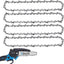 4 Cadenas Sierra Poste 8" Paso 3/8 Eslabones Chicago