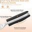Espátula ranurada acero inox mango silicona para sartén