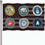 Bandera militar doble cara 3x5 poliéster latón