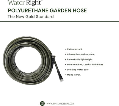 Manguera jardín poliuretano 25ft x 7/16pulg color verde