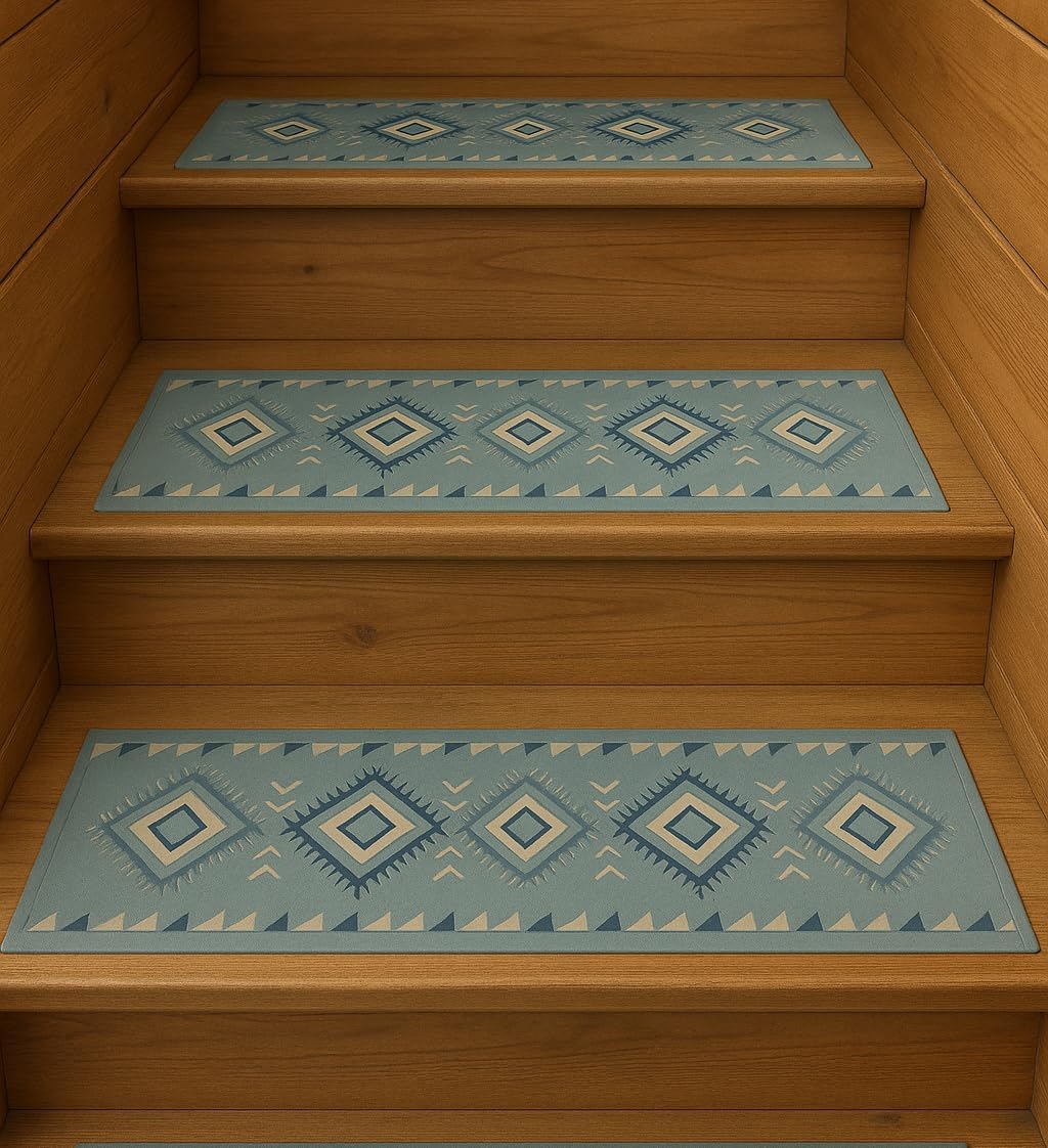 Pack 6 peldaños escalera 9x30pulg tonos tierra