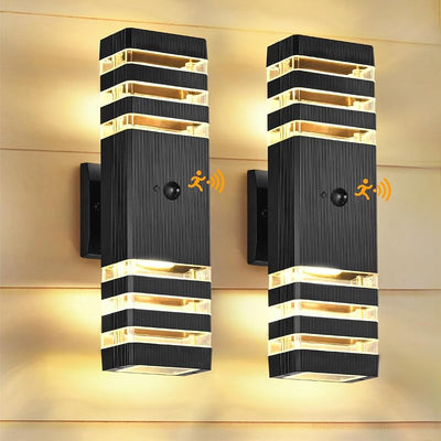 2 Luces Pared Sensor Movimiento 15pulg LED Blanca Calda