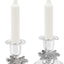 Candelabro Shabbat chapado plata set 2