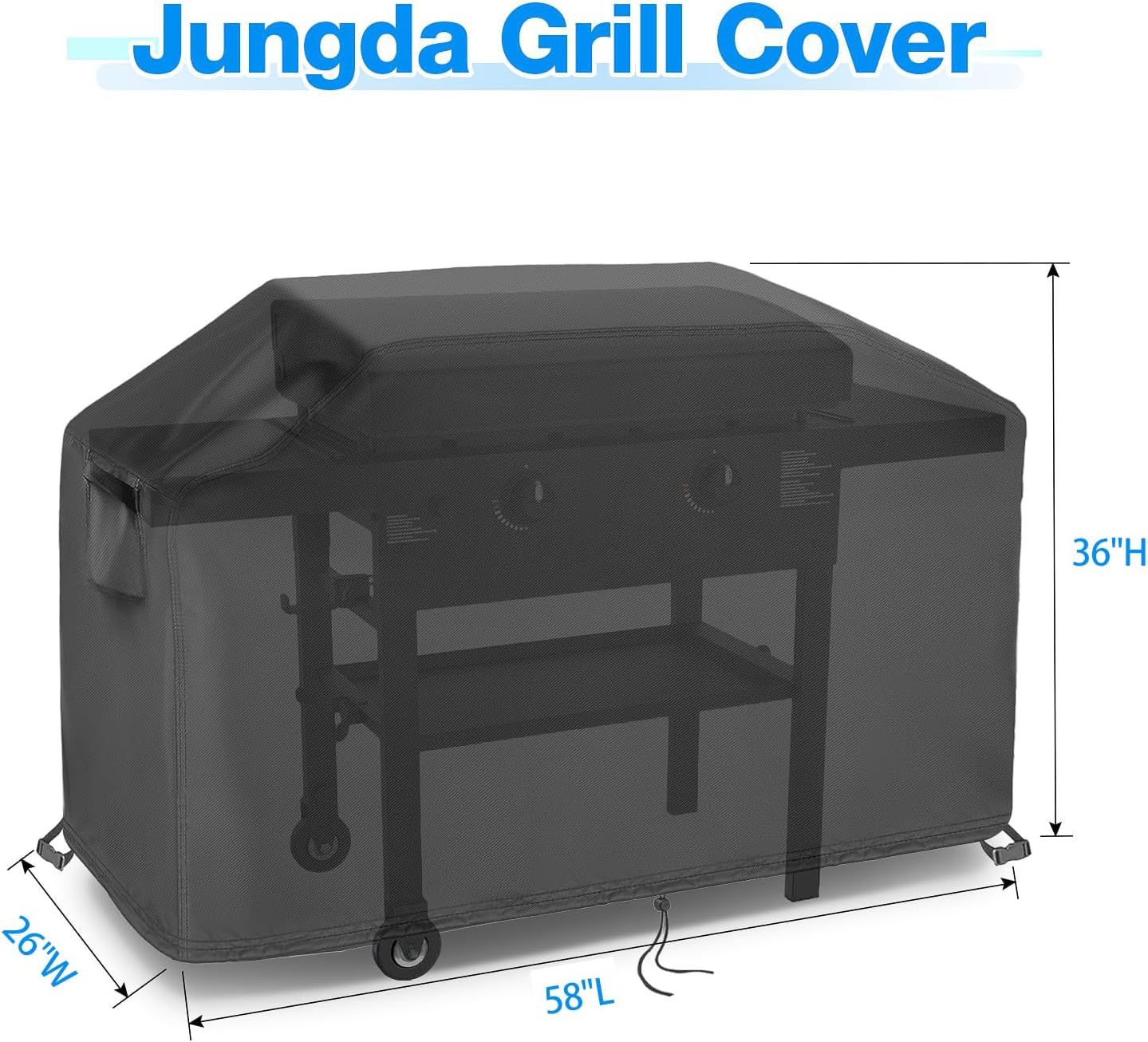 Cubierta parrilla Blackstone 28pulg impermeable con capucha