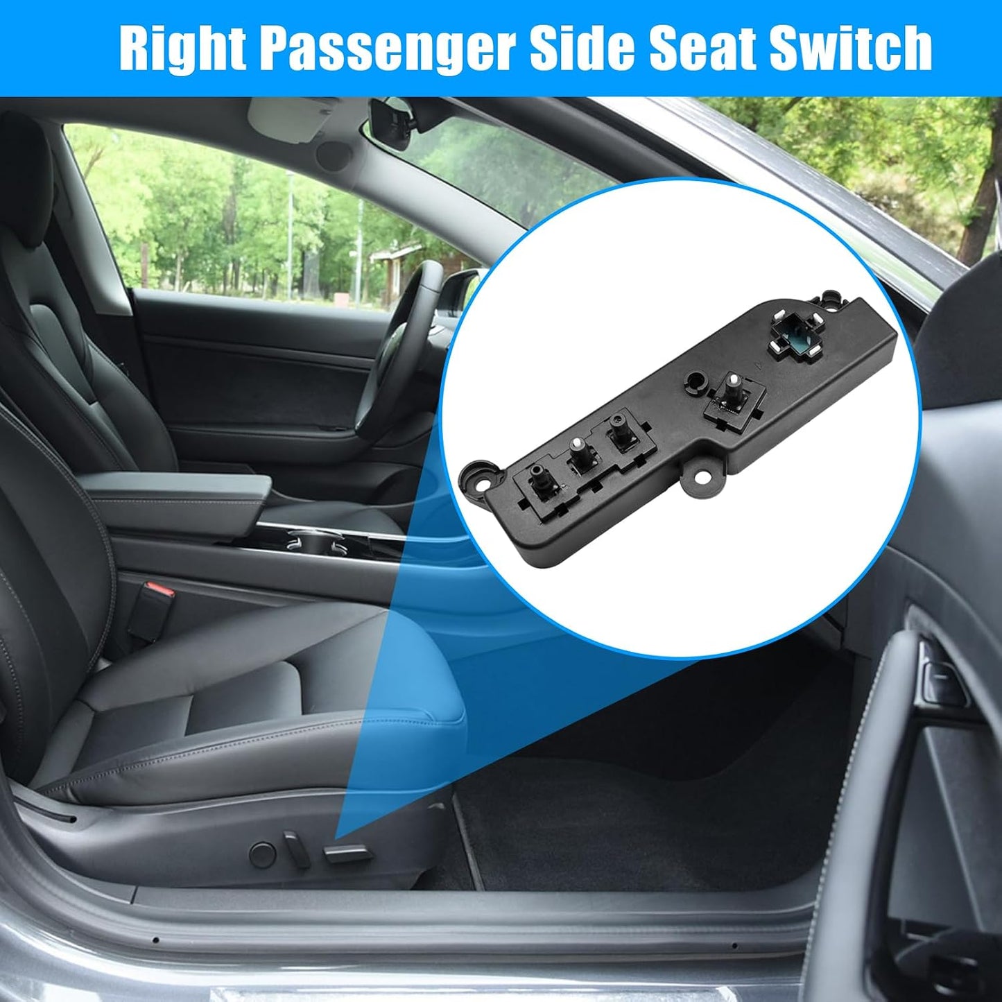 Repuesto interruptor asiento eléctrico Tesla Model 3/Y