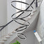 Candelabro LED 5 Anillos Negro 31pulg Regulable 3000K-6500K
