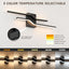Luz tocador 24pulg espejo negro 5CCT 24W moderna