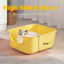 Caja arena para gatos grande lados altos entrada baja