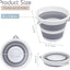 2 Cubos Plegables 5L Sin BPA para Hogar y Exterior