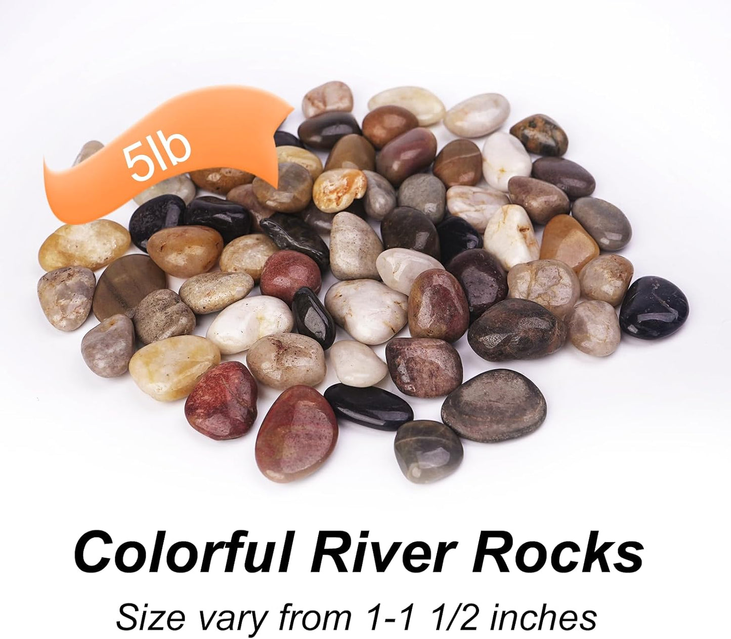 Rocas decorativas 5lb para macetas 1-1 1/2"