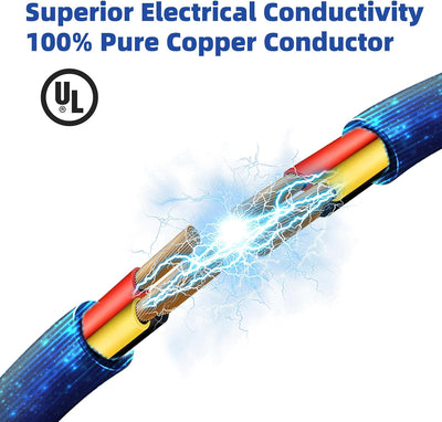 Cable eléctrico 16AWG 3 conductores 100pies cobre puro