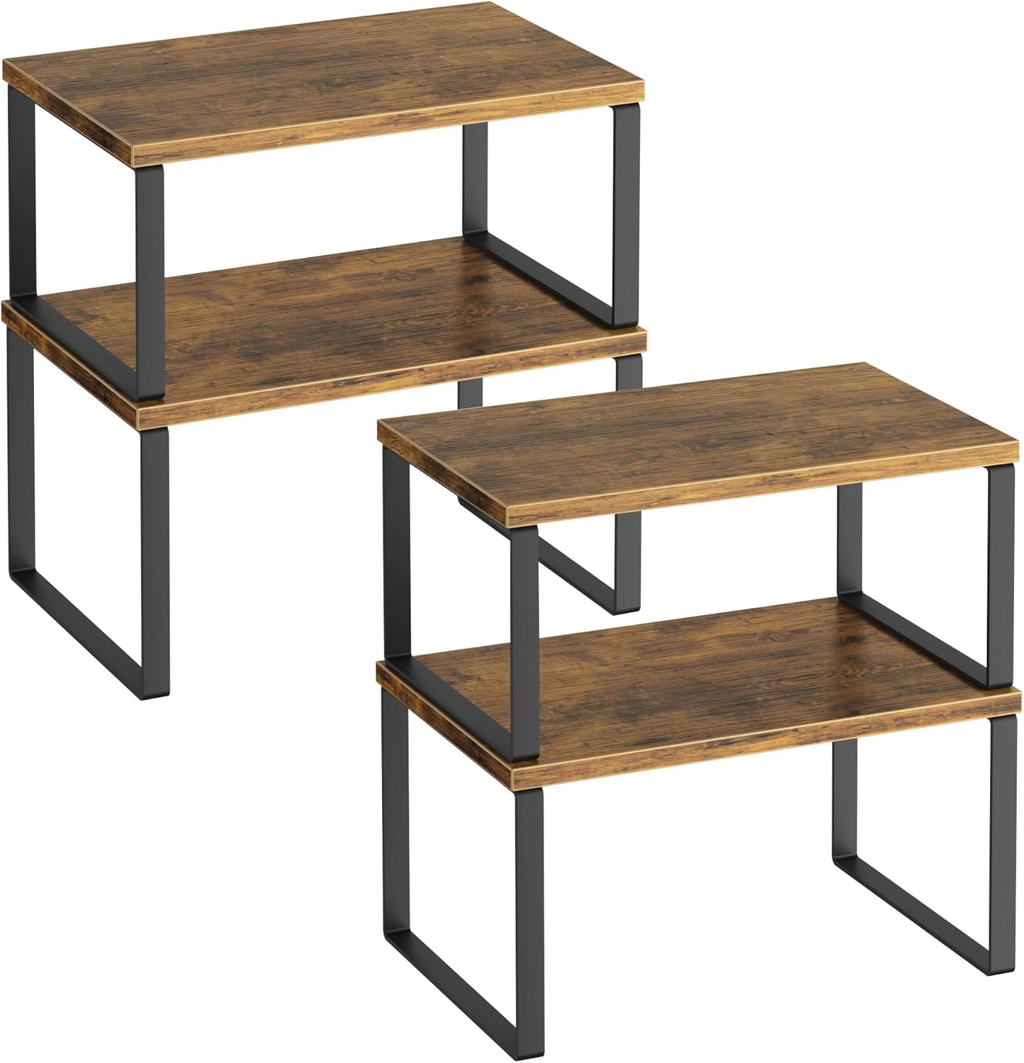 4 Pzas Estante Organiz. Cocina Madera Apilable