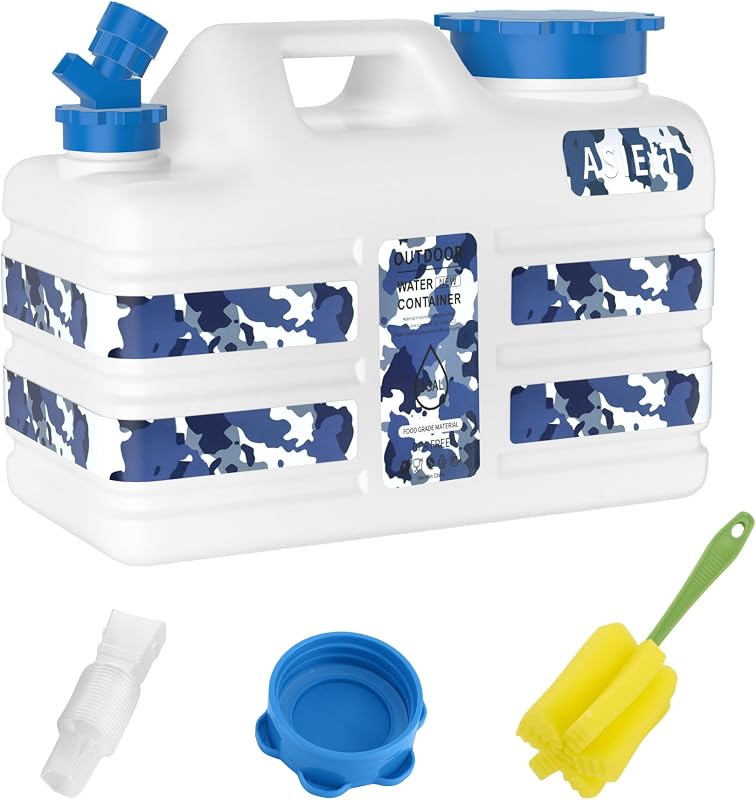 Jarra agua 3-5 galones grifo sin BPA camping