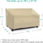 Funda sofá patio impermeable 80x39x32pulg