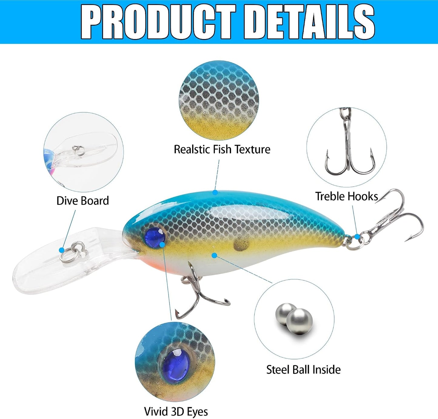 8 Pzas Cebo Popper 3.54/4.0inch para Bass Trucha